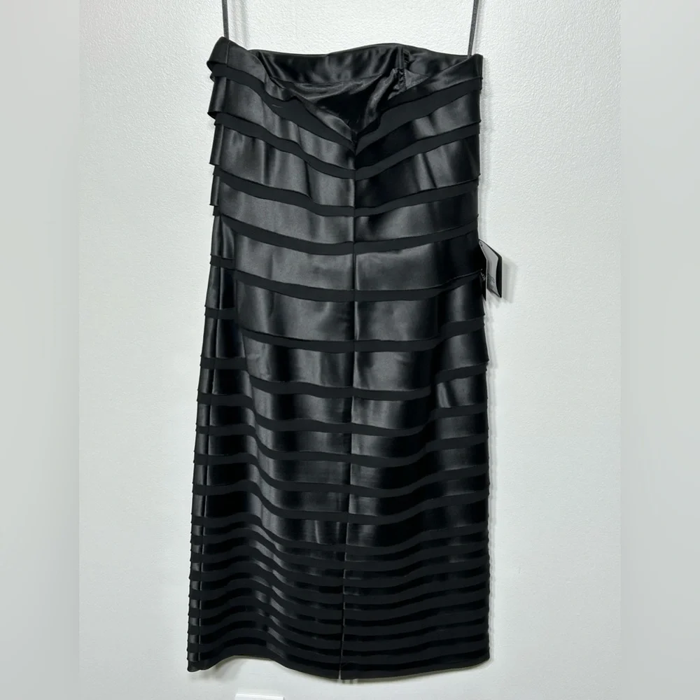 NWT WHBM strapless black layered dress - Picture 6 of 6